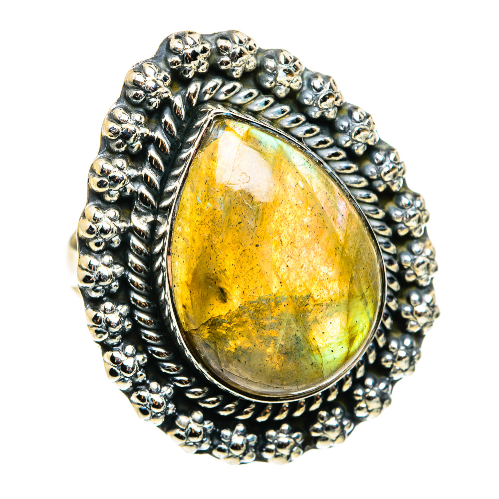Labradorite Rings handcrafted by Ana Silver Co - RING79645 - Photo 2