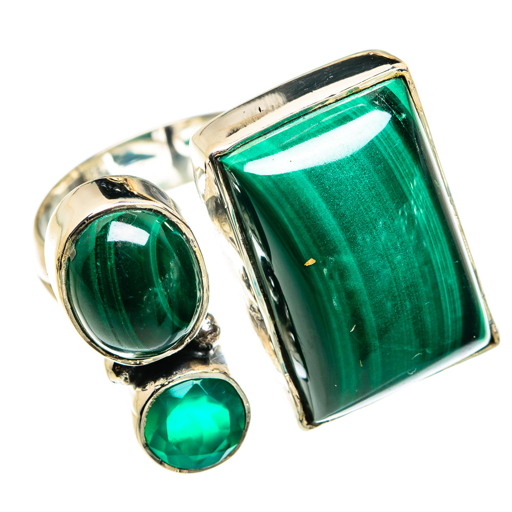 Malachite Rings handcrafted by Ana Silver Co - RING79646