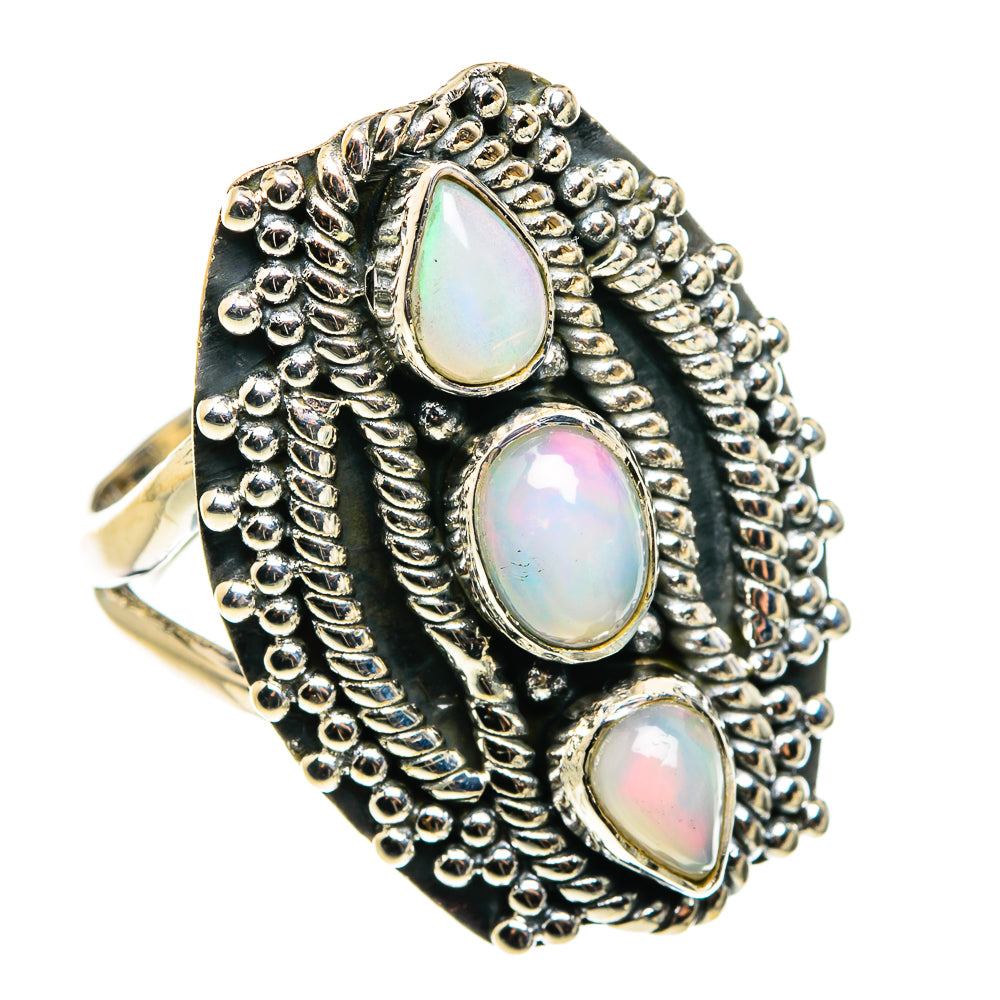 Ethiopian Opal Rings handcrafted by Ana Silver Co - RING79671