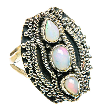 Ethiopian Opal Rings handcrafted by Ana Silver Co - RING79671