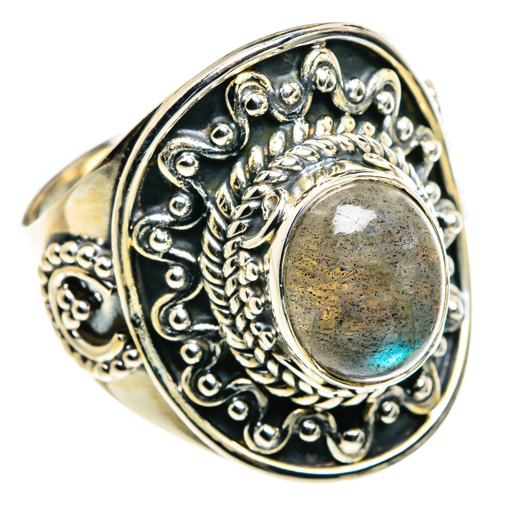 Labradorite Rings handcrafted by Ana Silver Co - RING79675