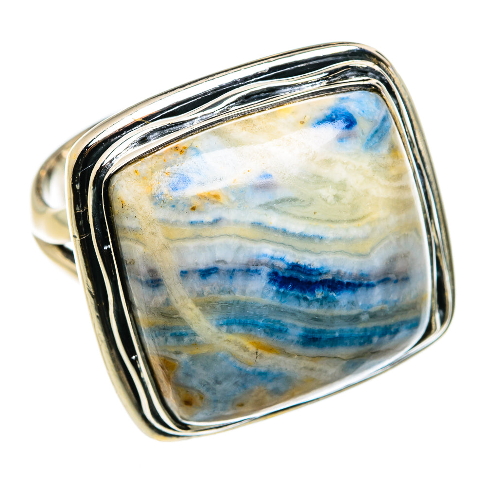 Blue Scheelite Rings handcrafted by Ana Silver Co - RING79677