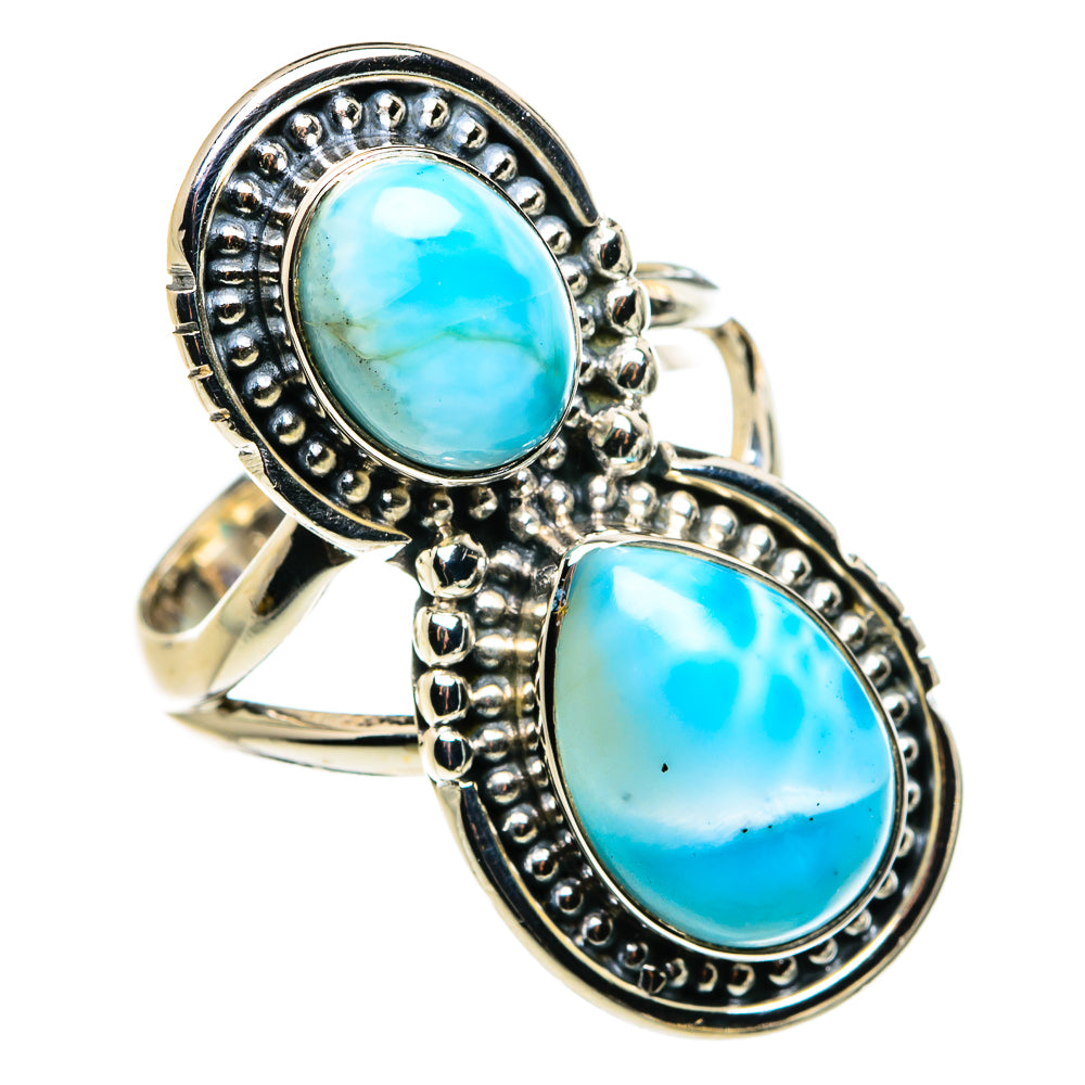 Larimar Rings handcrafted by Ana Silver Co - RING79678
