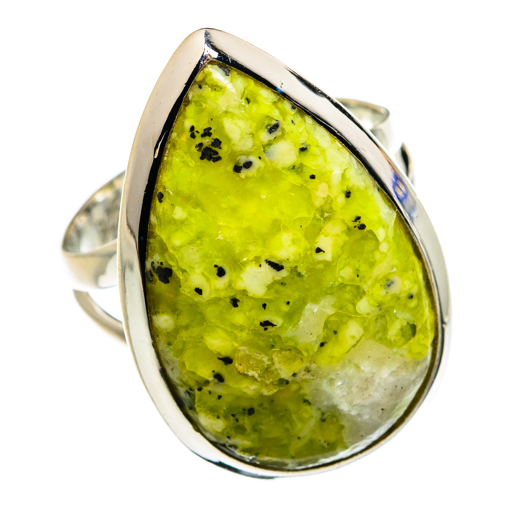 African Green Opal Rings handcrafted by Ana Silver Co - RING79682