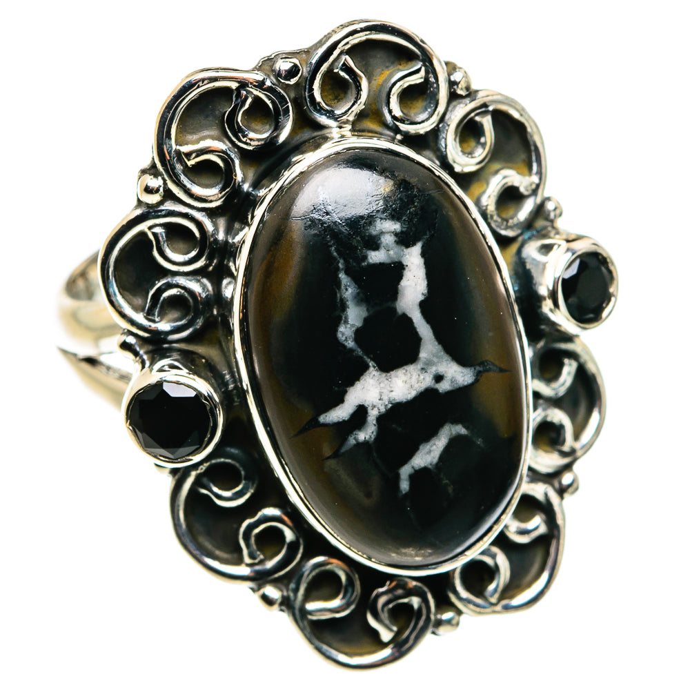 Septarian Geode Rings handcrafted by Ana Silver Co - RING79701 - Photo 2