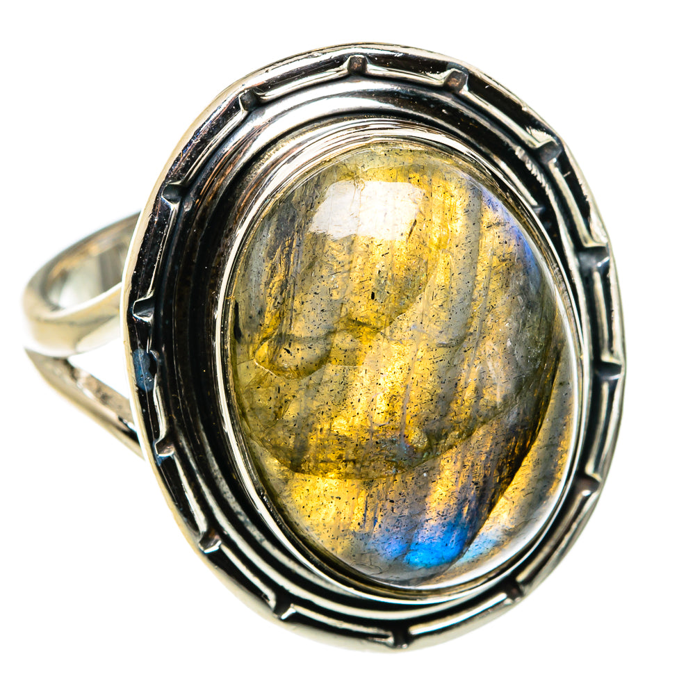 Labradorite Rings handcrafted by Ana Silver Co - RING79712