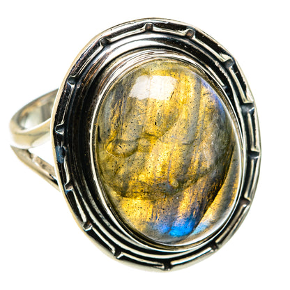 Labradorite Rings handcrafted by Ana Silver Co - RING79712