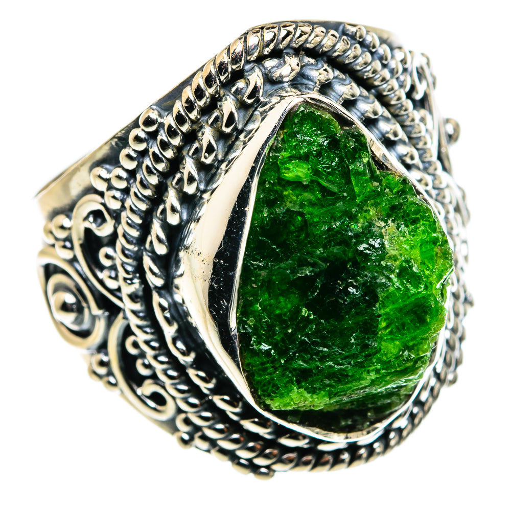 Chrome Diopside Rings handcrafted by Ana Silver Co - RING79716