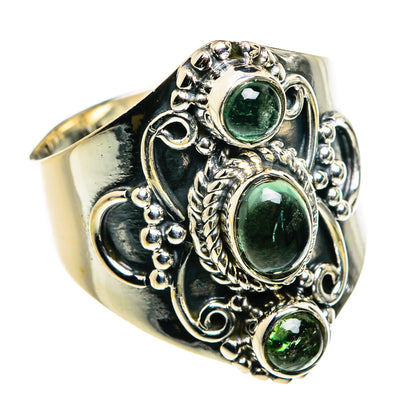 Green Tourmaline Rings handcrafted by Ana Silver Co - RING79719