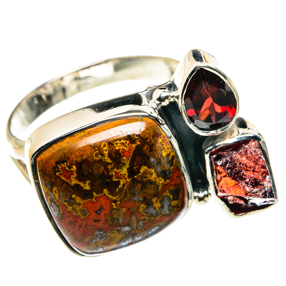 Moroccan Agate Rings handcrafted by Ana Silver Co - RING79721