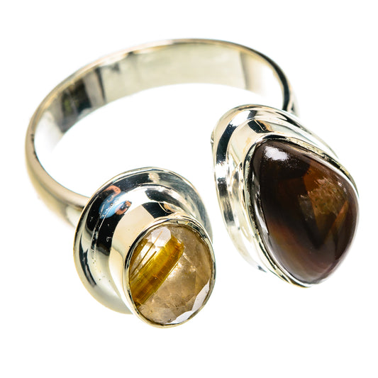 Red Tiger Eye Rings handcrafted by Ana Silver Co - RING79723