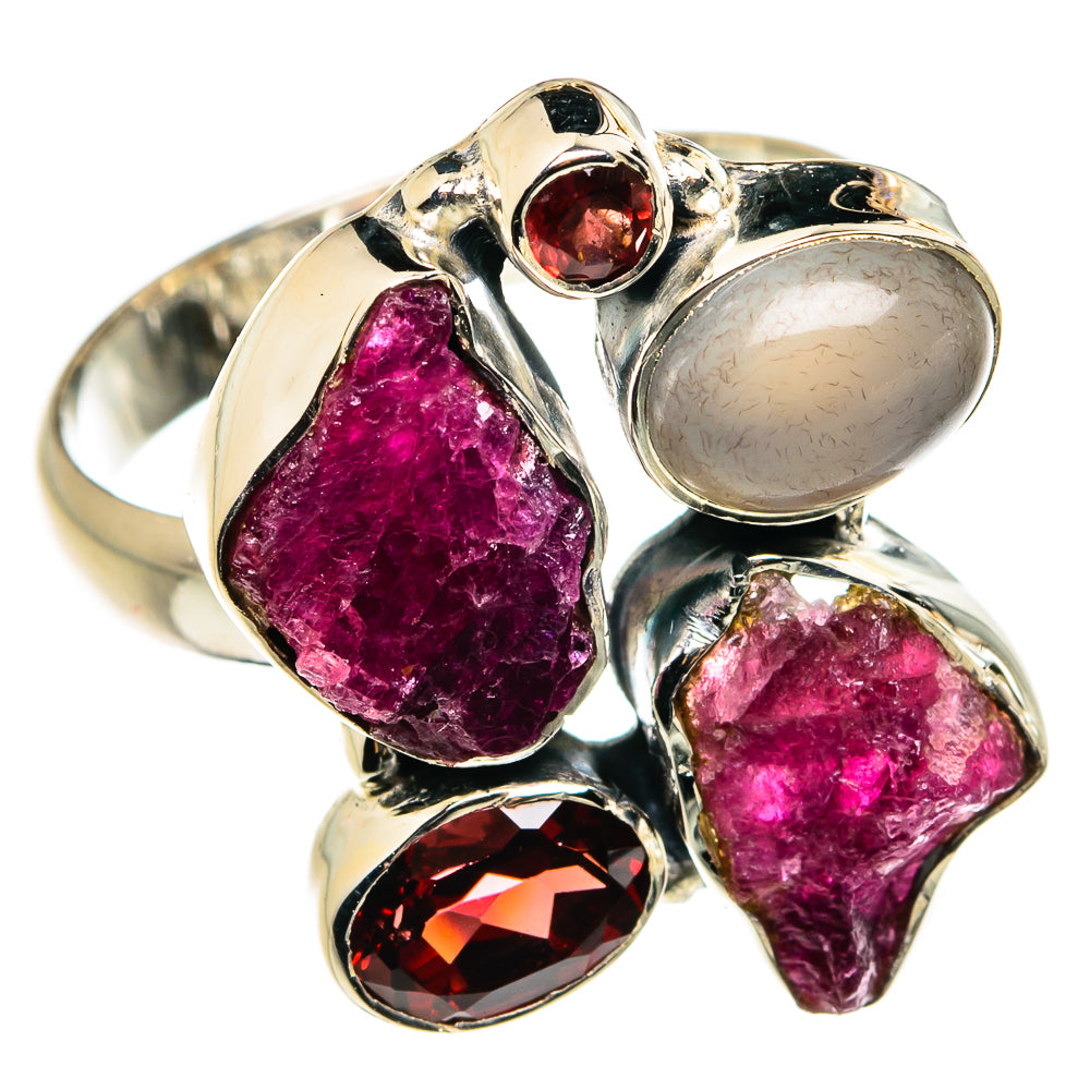Pink Tourmaline Rings handcrafted by Ana Silver Co - RING79727