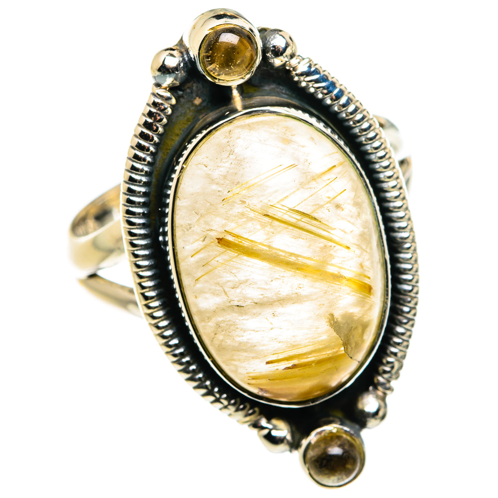 Rutilated Quartz Rings handcrafted by Ana Silver Co - RING79732