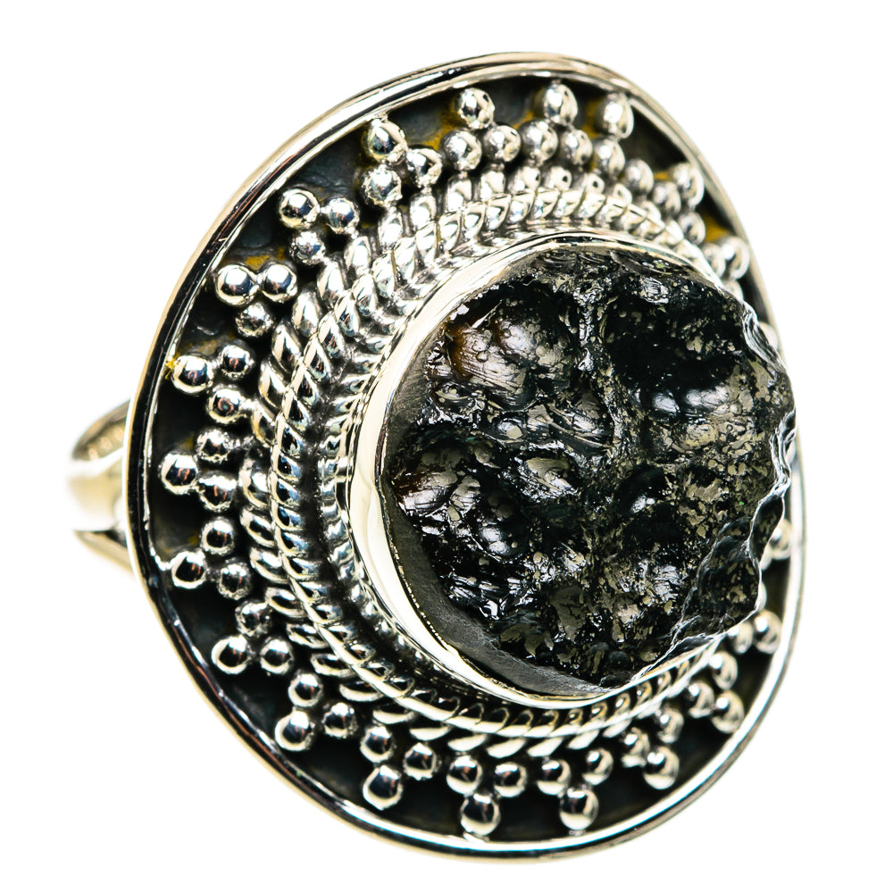Tektite Rings handcrafted by Ana Silver Co - RING79734 - Photo 2