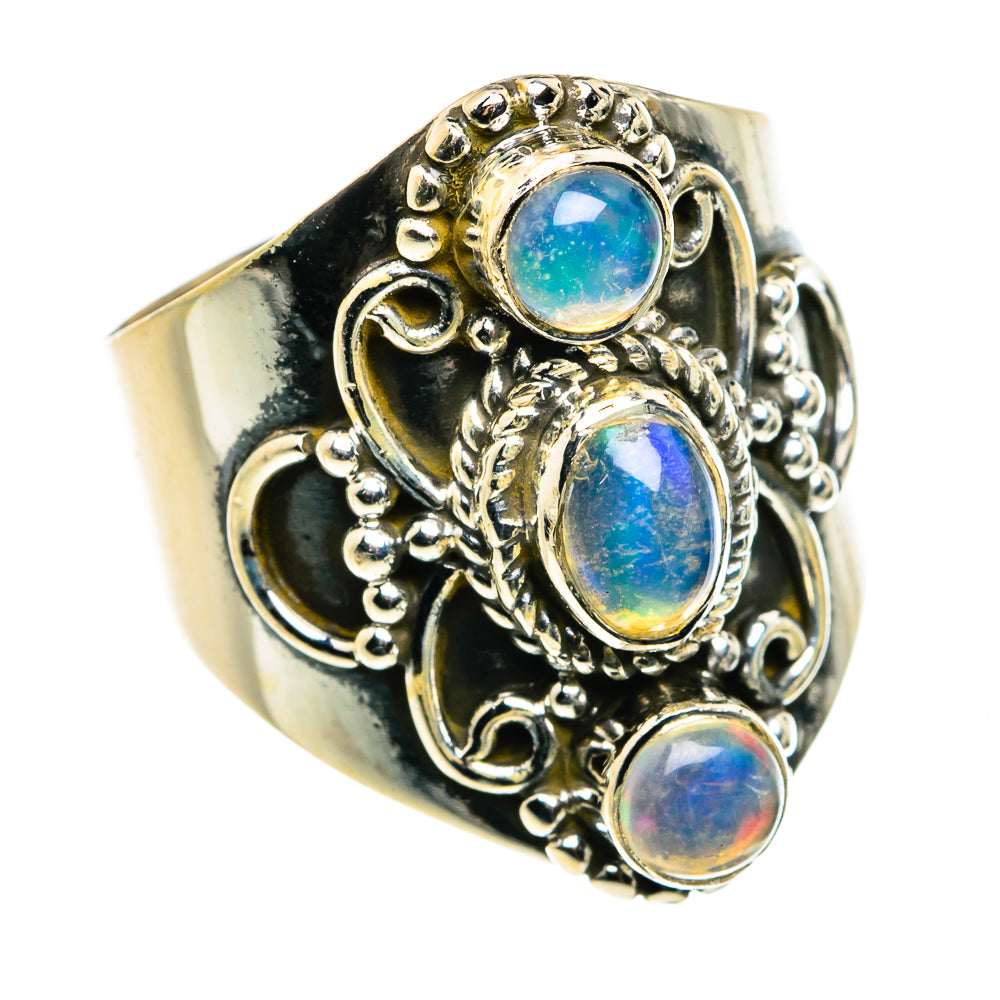 Ethiopian Opal Rings handcrafted by Ana Silver Co - RING79743