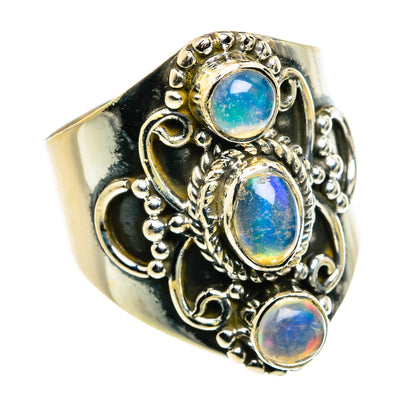 Ethiopian Opal Rings handcrafted by Ana Silver Co - RING79743