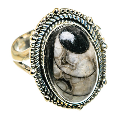 Orthoceras Fossil Rings handcrafted by Ana Silver Co - RING79745 - Photo 2