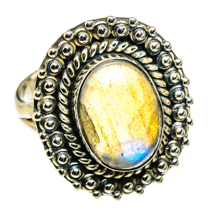 Labradorite Rings handcrafted by Ana Silver Co - RING79748