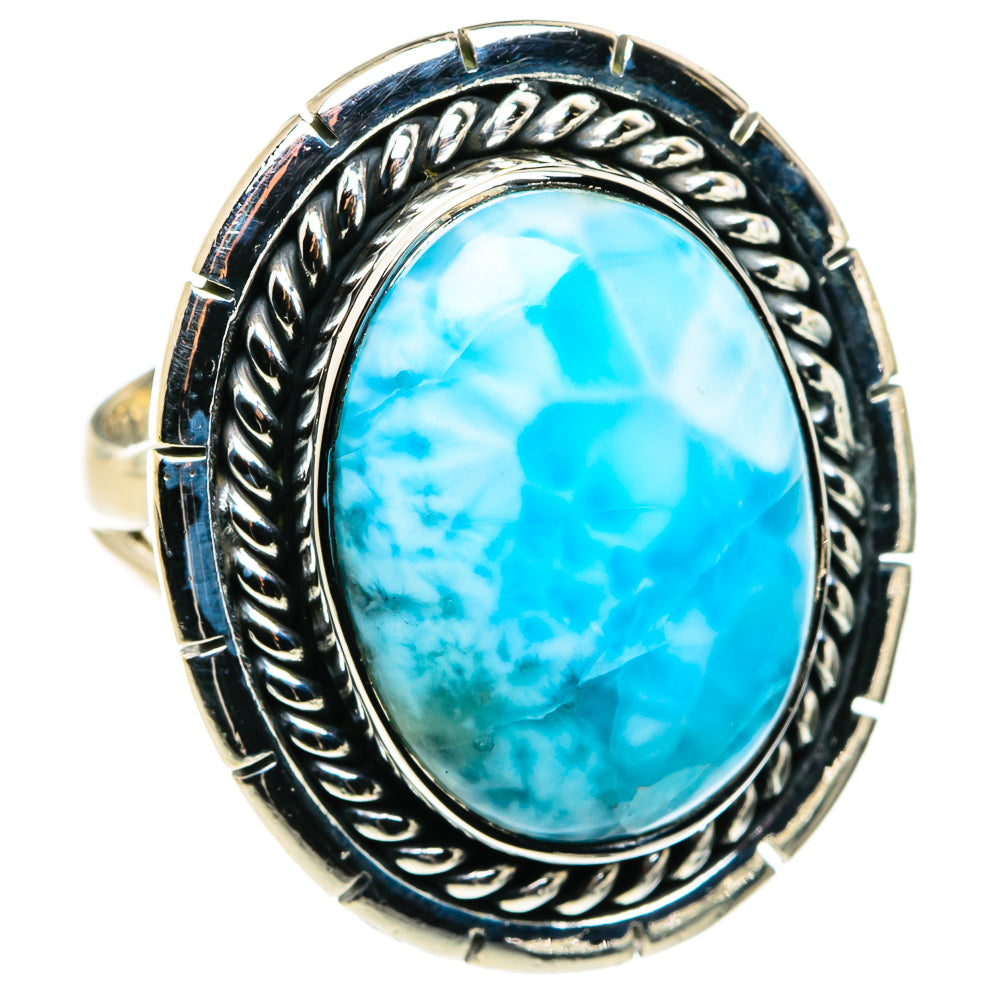 Larimar Rings handcrafted by Ana Silver Co - RING79749