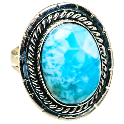 Larimar Rings handcrafted by Ana Silver Co - RING79749