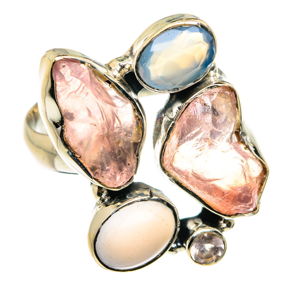 Rose Quartz Rings handcrafted by Ana Silver Co - RING79762