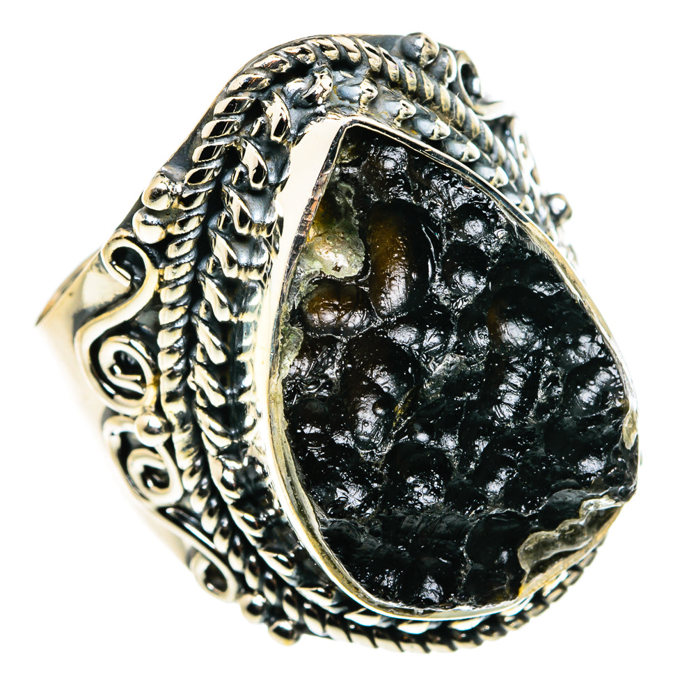 Tektite Rings handcrafted by Ana Silver Co - RING79770 - Photo 2
