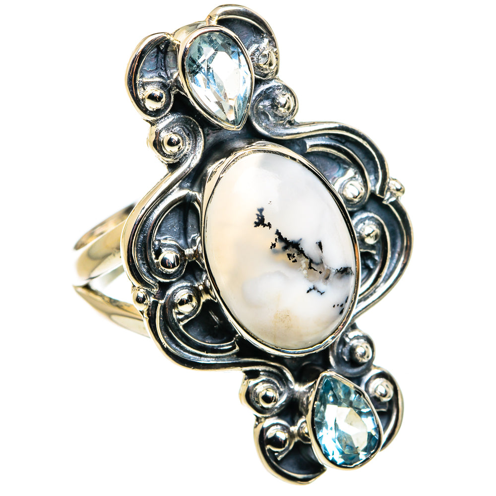 Dendritic Opal Rings handcrafted by Ana Silver Co - RING79776