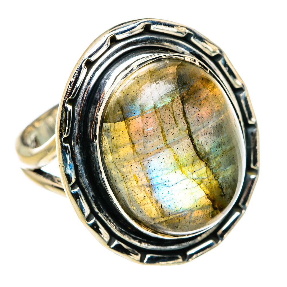 Labradorite Rings handcrafted by Ana Silver Co - RING79777