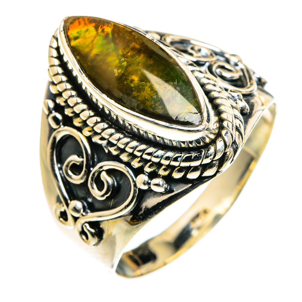 Ammolite Rings handcrafted by Ana Silver Co - RING79778