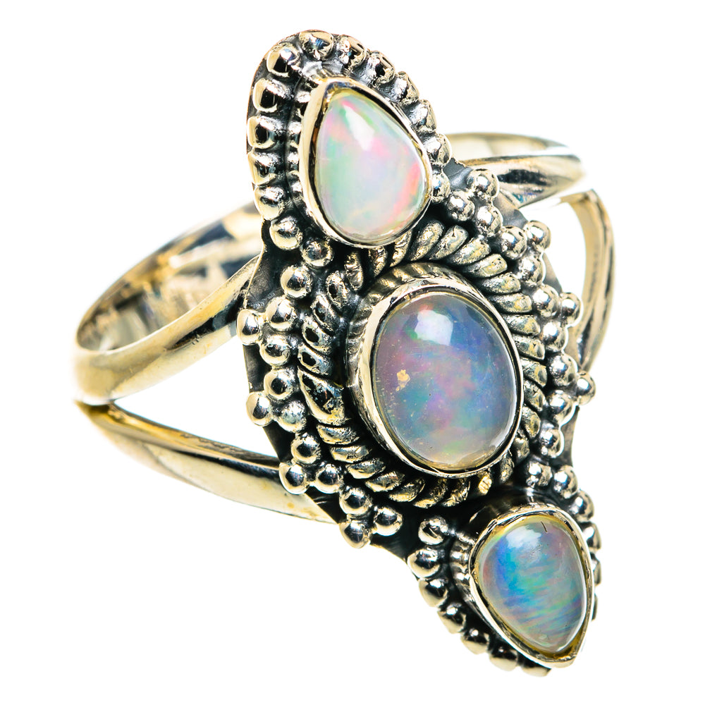Ethiopian Opal Rings handcrafted by Ana Silver Co - RING79780
