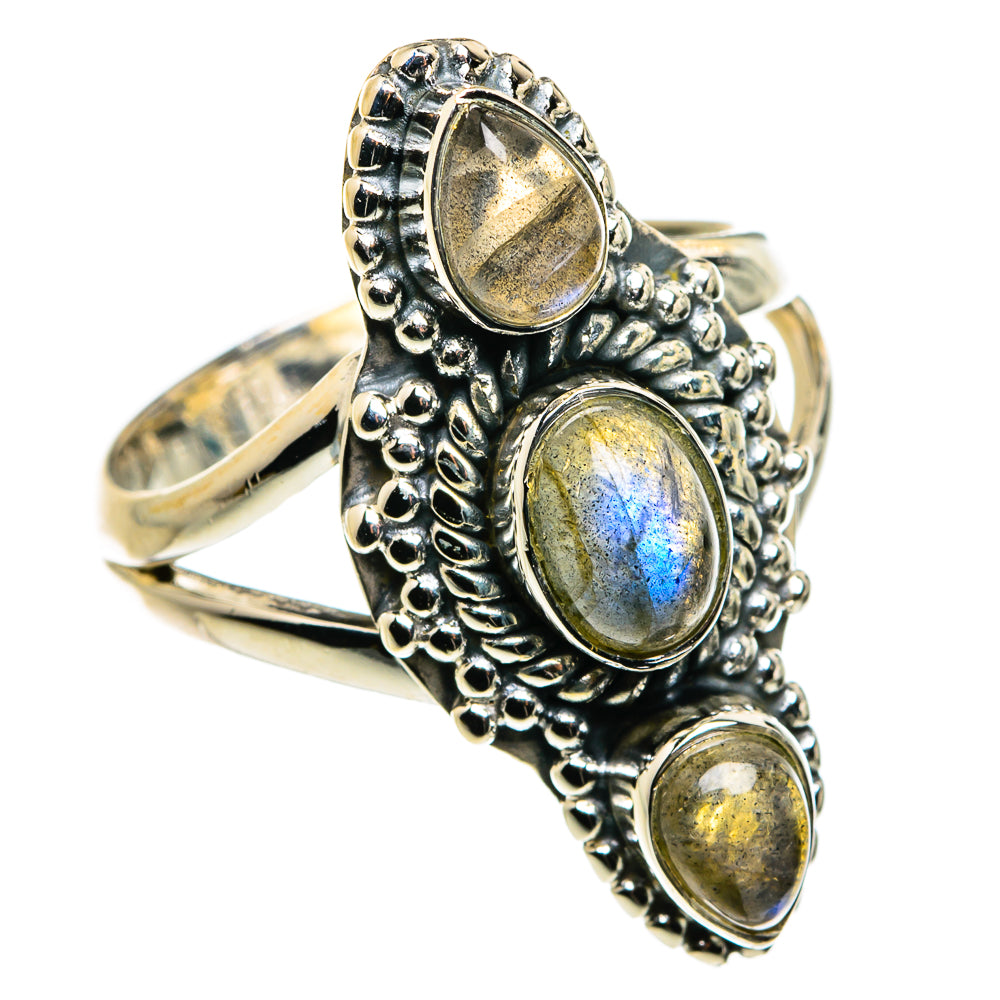 Labradorite Rings handcrafted by Ana Silver Co - RING79782