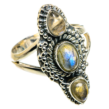 Labradorite Rings handcrafted by Ana Silver Co - RING79782