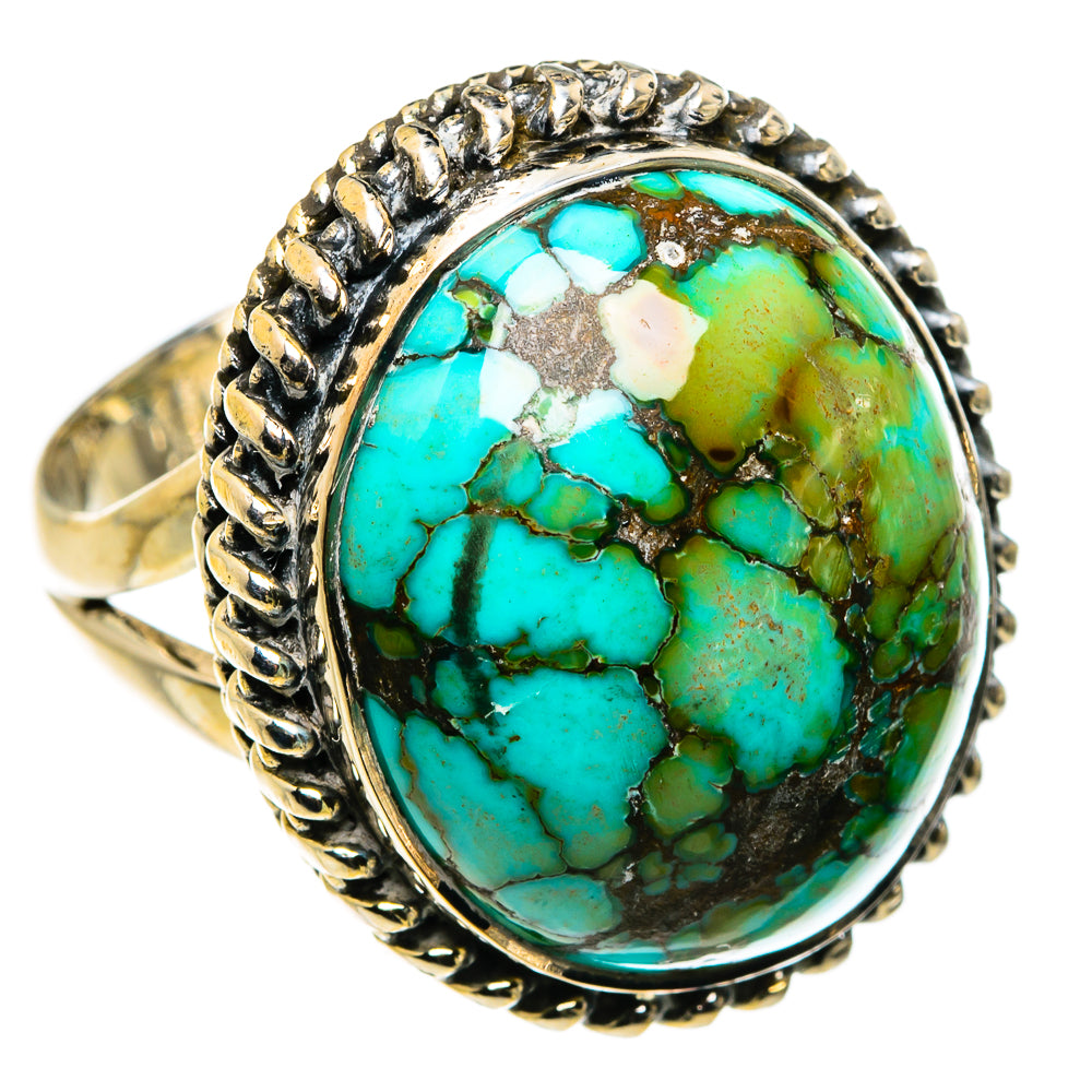 Tibetan Turquoise Rings handcrafted by Ana Silver Co - RING79783