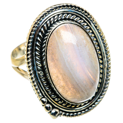 Blue Lace Agate Rings handcrafted by Ana Silver Co - RING79808