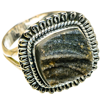 Desert Druzy Rings handcrafted by Ana Silver Co - RING79813