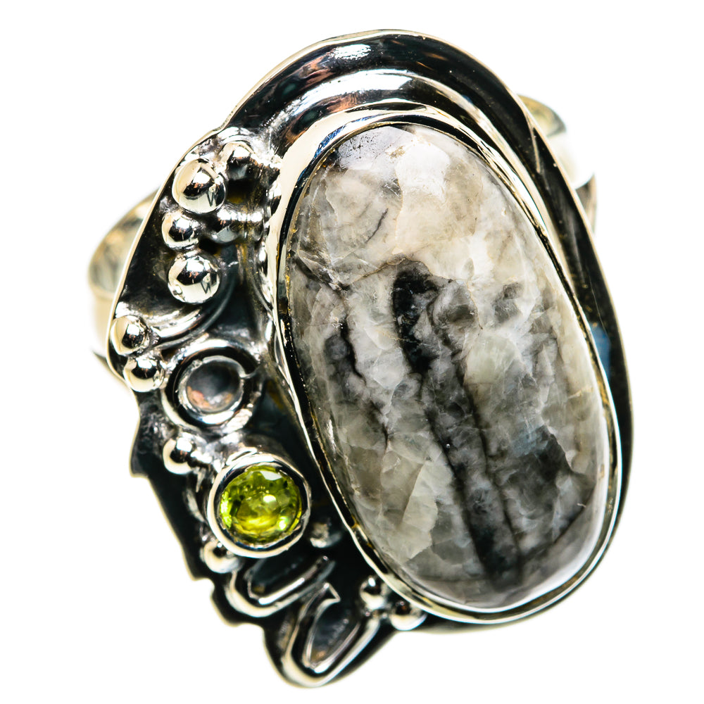 Orthoceras Fossil Rings handcrafted by Ana Silver Co - RING79814