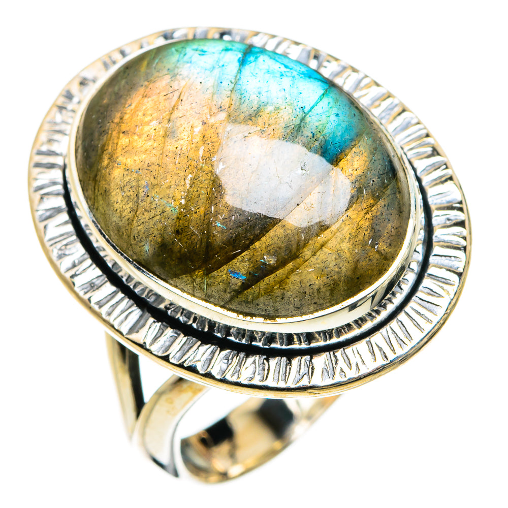 Labradorite Rings handcrafted by Ana Silver Co - RING79815