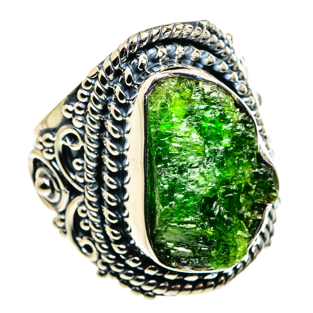 Chrome Diopside Rings handcrafted by Ana Silver Co - RING79821