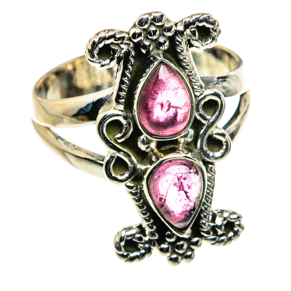 Pink Tourmaline Rings handcrafted by Ana Silver Co - RING79831