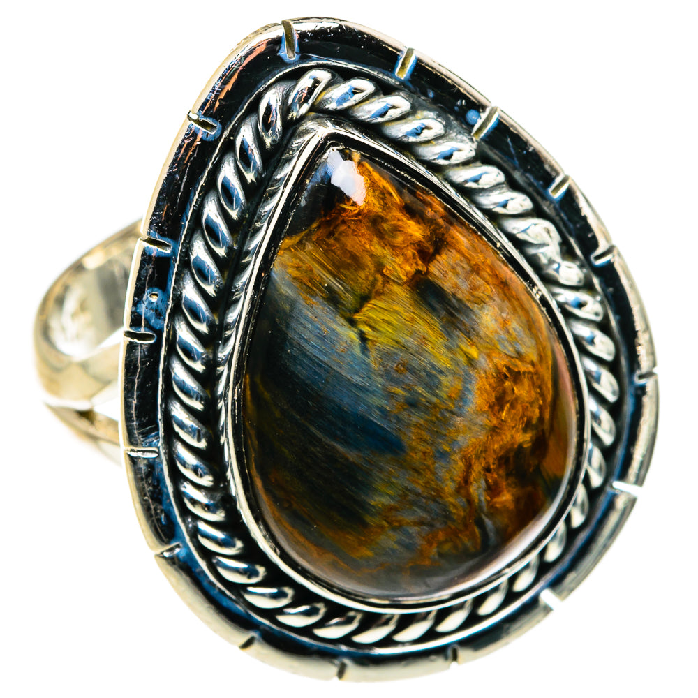 Golden Pietersite Rings handcrafted by Ana Silver Co - RING79839
