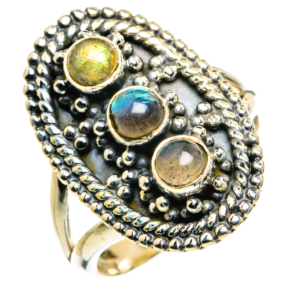Labradorite Rings handcrafted by Ana Silver Co - RING79845