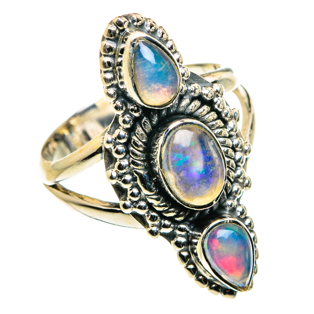 Ethiopian Opal Rings handcrafted by Ana Silver Co - RING79847