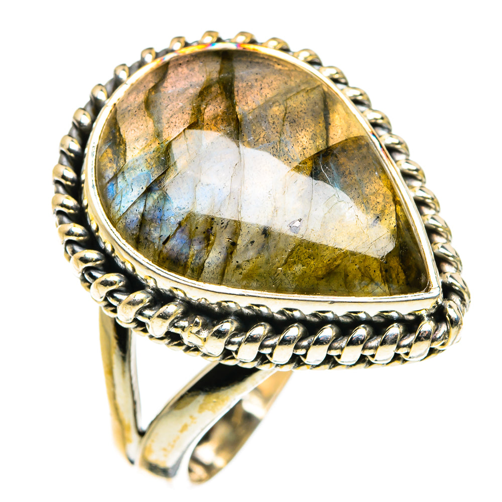 Labradorite Rings handcrafted by Ana Silver Co - RING79848