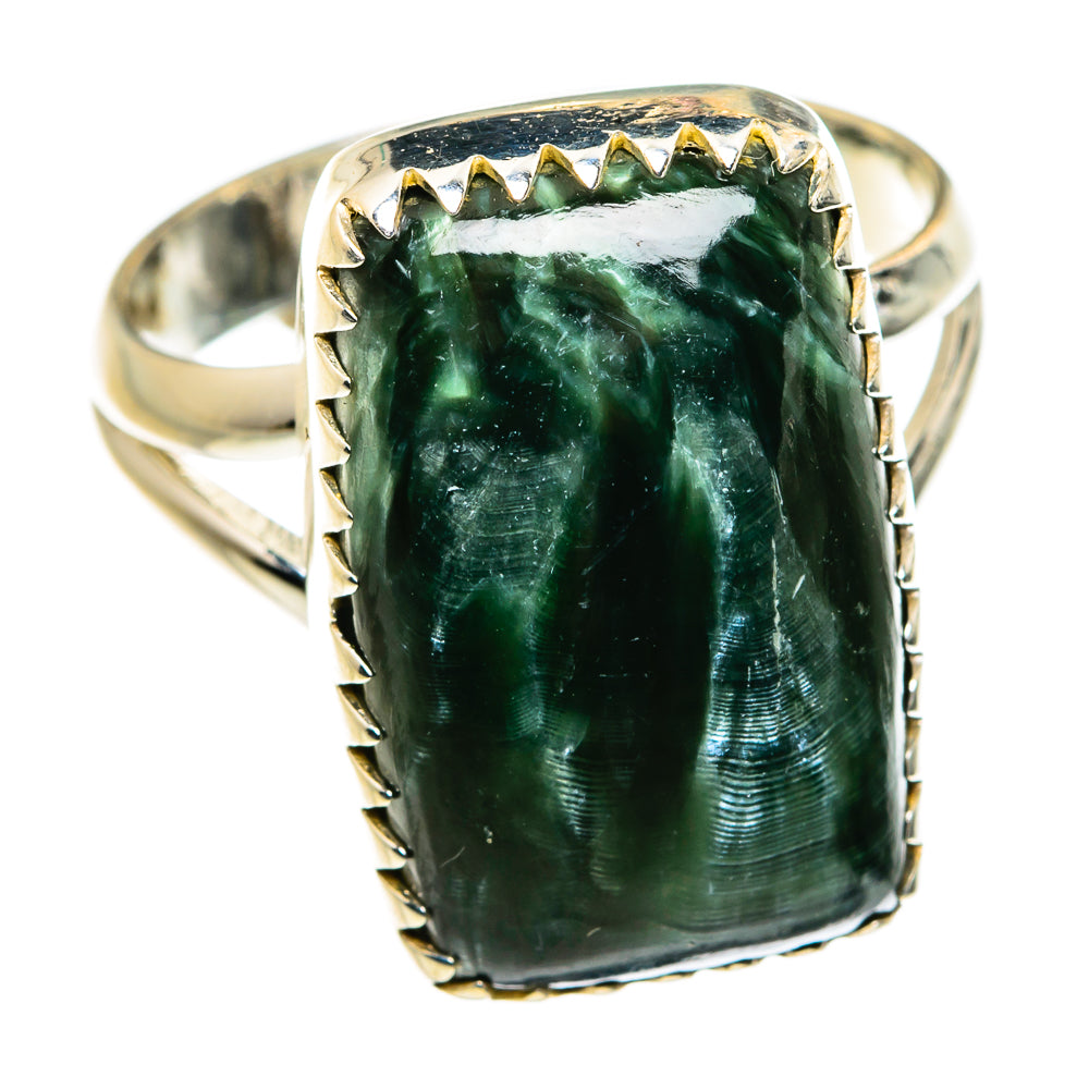 Seraphinite Rings handcrafted by Ana Silver Co - RING79857