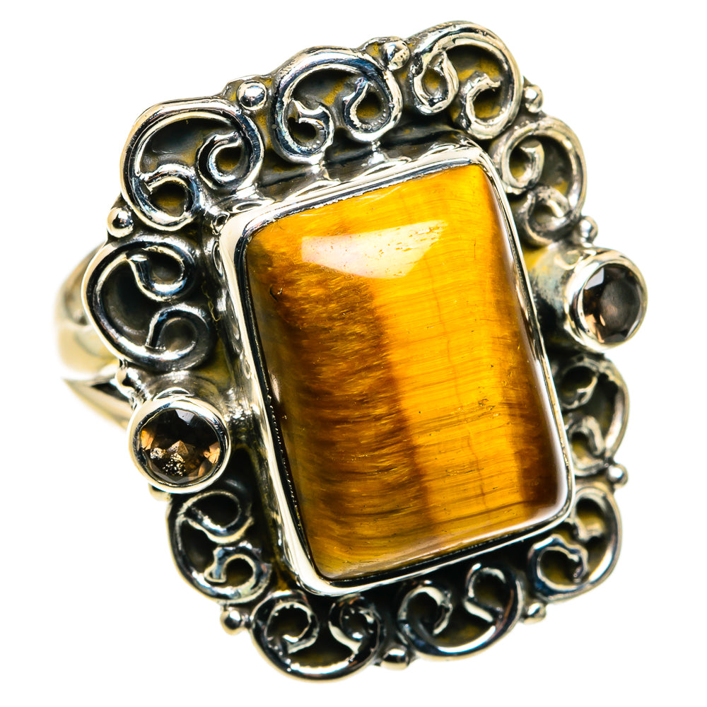Tiger Eye Rings handcrafted by Ana Silver Co - RING79859