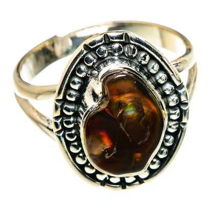 Mexican Fire Agate Rings handcrafted by Ana Silver Co - RING79861
