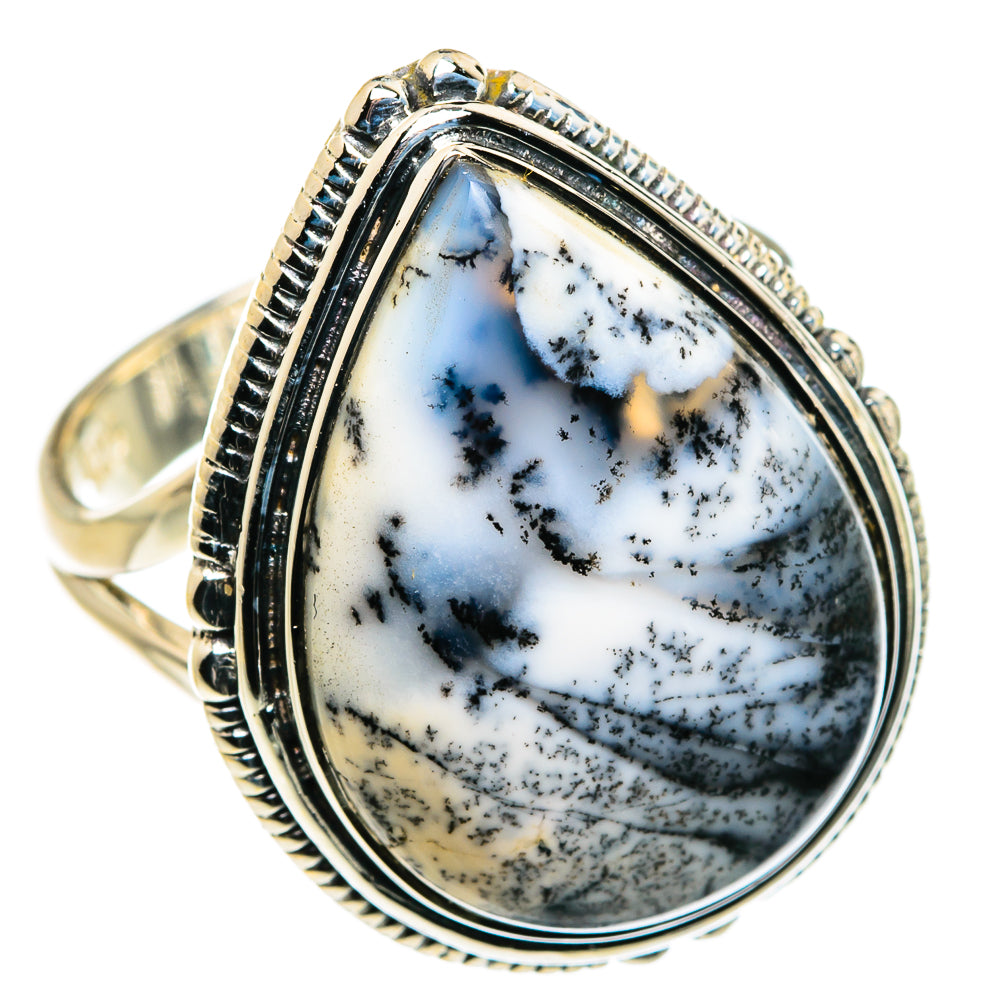Dendritic Opal Rings handcrafted by Ana Silver Co - RING79877