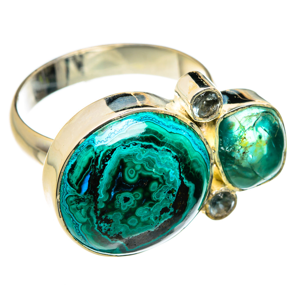 Malachite Rings handcrafted by Ana Silver Co - RING79888