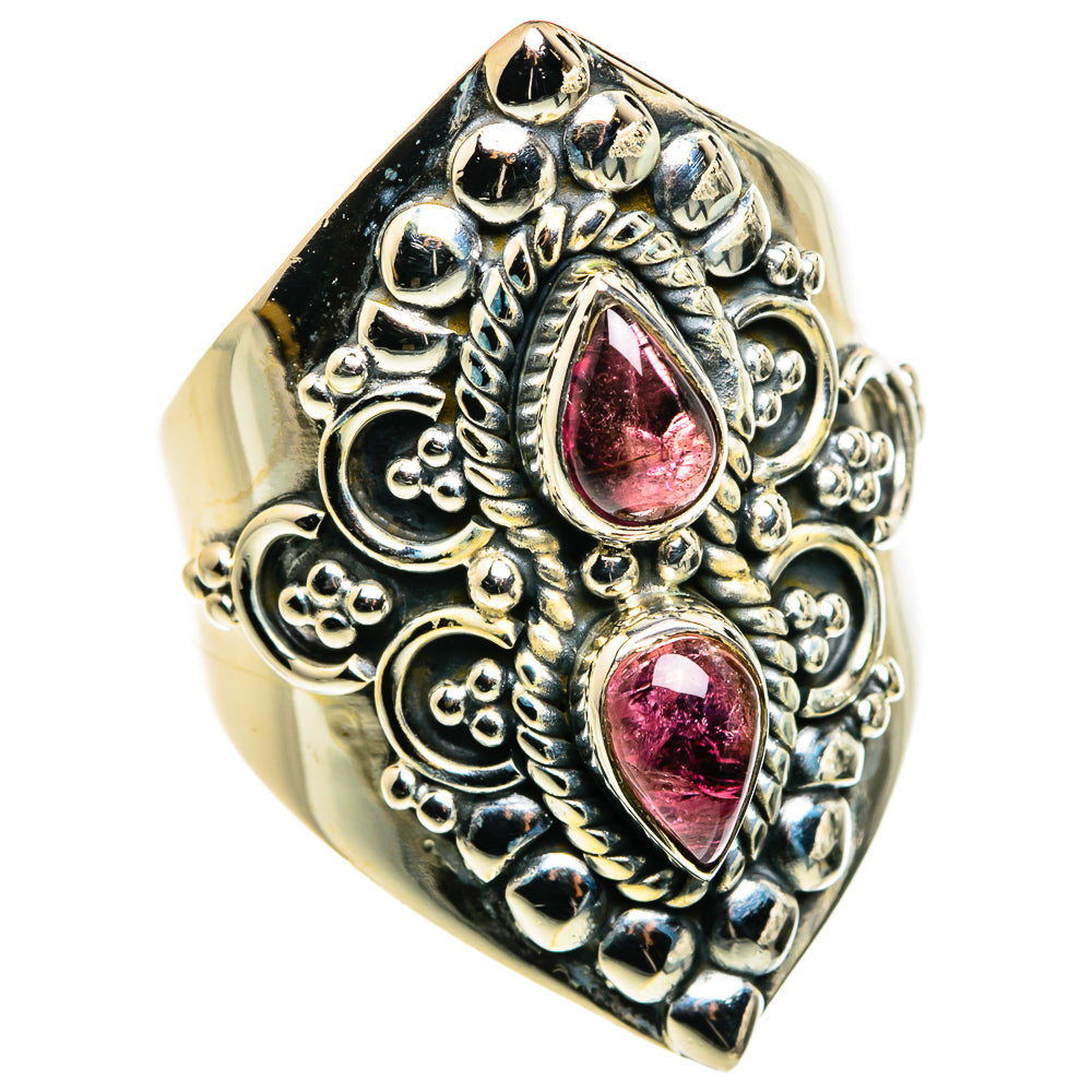 Pink Tourmaline Rings handcrafted by Ana Silver Co - RING79896