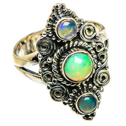 Ethiopian Opal Rings handcrafted by Ana Silver Co - RING79910
